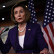 Nancy Pelosi gives a press conference.